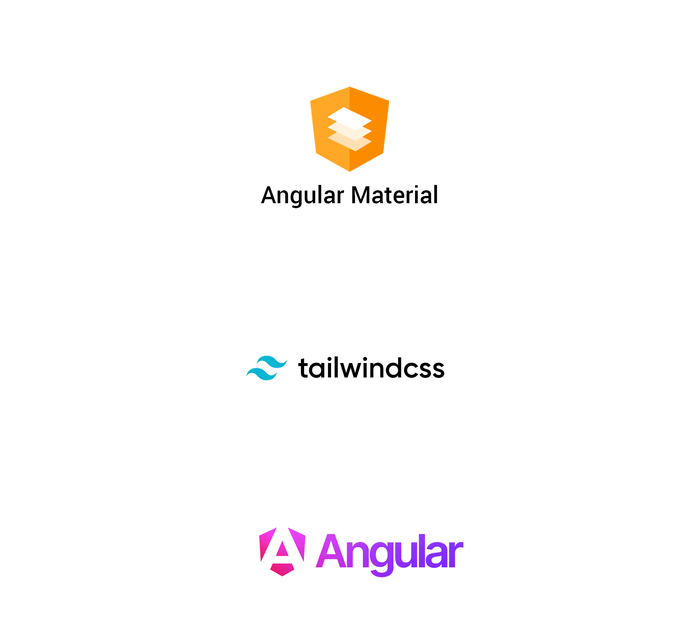 There's no design requirement that cannot be met with Angular Material and TailwindCSS